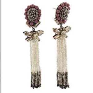 Crystal beaded chandelier earrings